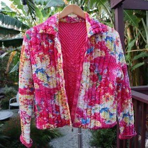Gorgeous Reversible Pink Crinkle Jacket by Ubu